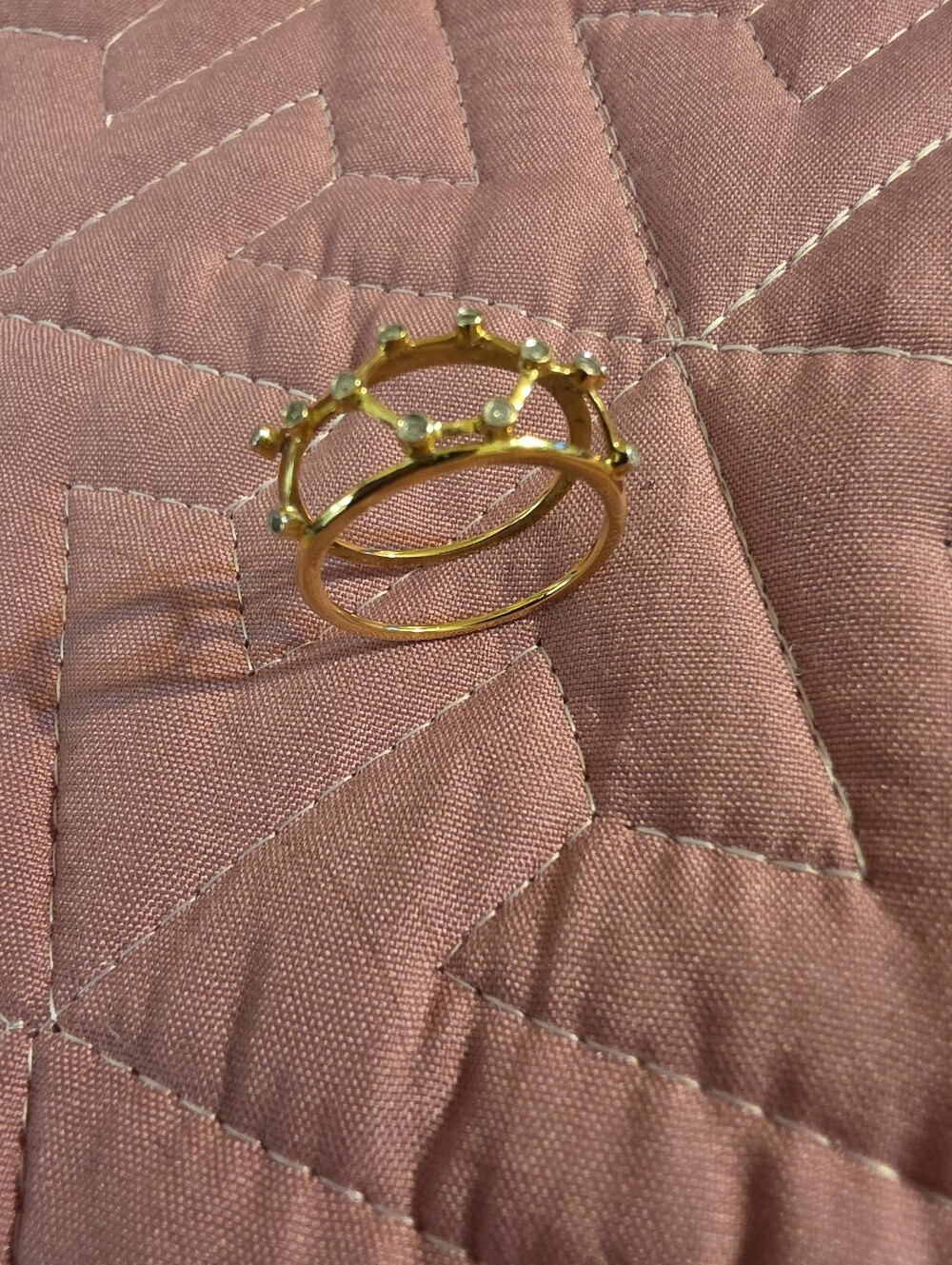 "5-in-1" multi-colored jade interchangeable ring set.
